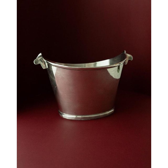 Vintage Silver-Plated Champagne Cooler, 1940s For Sale - Image 11 of 11