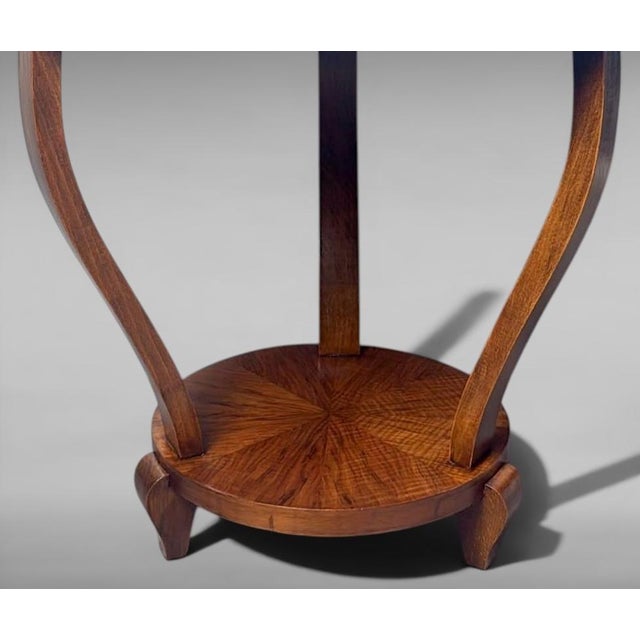 Mid 20th Century Art Deco Italian Walnut Coffee Table For Sale - Image 15 of 18