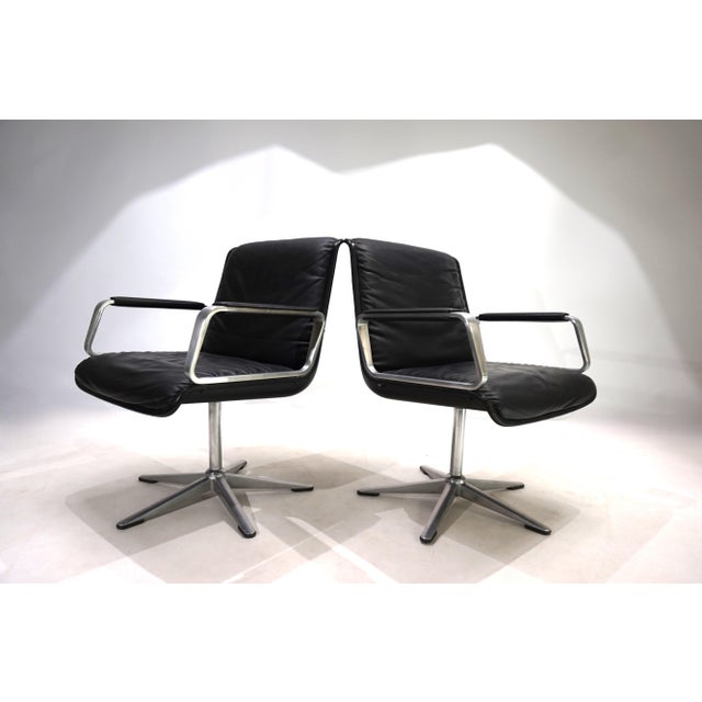 Black Delta Conference Chairs from Wilkhahn, 1960s, Set of 2 For Sale - Image 8 of 18