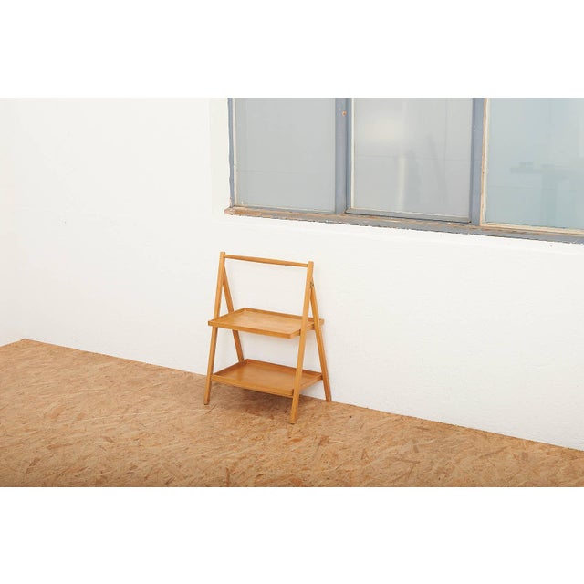 Magazine Rack in Beech Wood, Switzerland, 1970 For Sale - Image 9 of 12