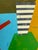 Large Color Block Geometric Acrylic Painting – Modern Abstract Canvas Art For Sale In Atlanta - Image 6 of 11