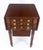 Solid flame Mahogany Turned Legs 3 Drawer Drop Leaf Sewing Stand Cabinet MINT Drop Leaves are 10" long.