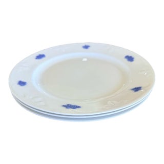 Vintage Gustavsberg Blå Blom Swedish Dinner Plates Set of 3 For Sale