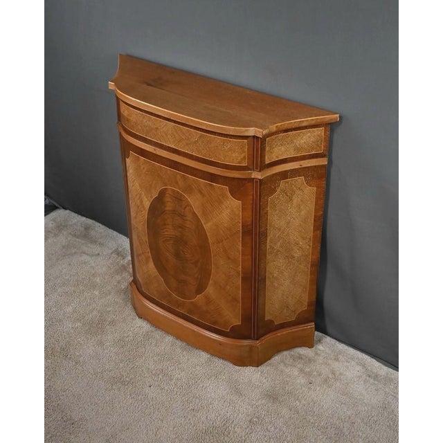 Marquetry Console Table in Mahogany For Sale - Image 5 of 12