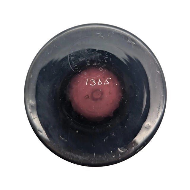 Eggplant Vintage Model 1365 Vase by Tamara Aladin for Riihimäen Lasi Oy For Sale - Image 8 of 11