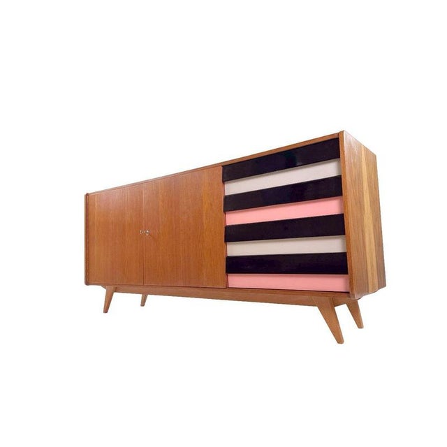 Vintage U-460 Sideboard Jiri Jiroutek for Interier Praha, 1960s For Sale - Image 4 of 10