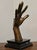 Late 20th Century Signed Solid Bronze Surrealist Hand and Face Sculpture For Sale - Image 4 of 10