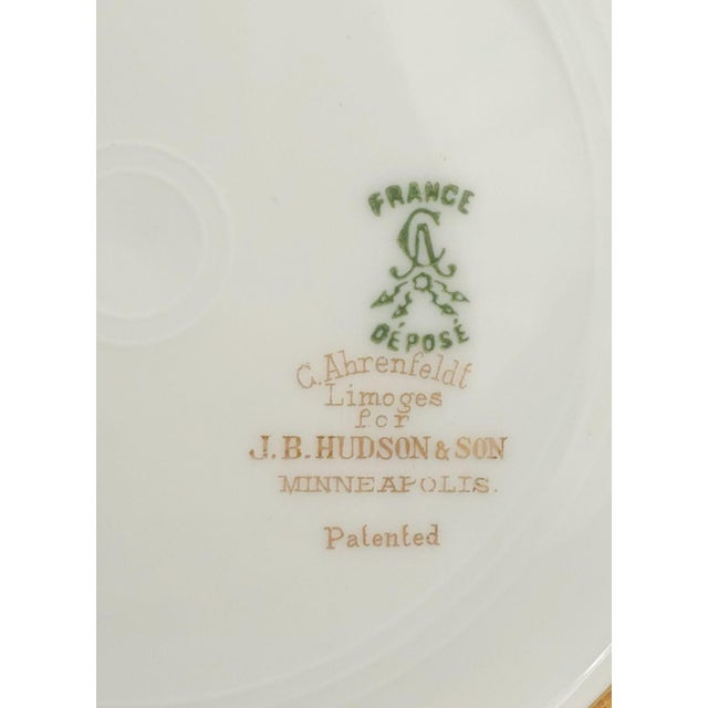 1920s 1920s Limoges Dinner Plates, France - Set of Twelve For Sale - Image 5 of 11