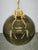 Czech Smoked Glass Globe and Brass Pendant Light, 1970s For Sale - Image 9 of 11