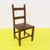 Wooden Chair with Brown Seat and Reinforced Crossbars For Sale - Image 9 of 9