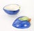 A charming late 20th-century Italian majolica covered table ornament modeled in the form of a ripe plum. The piece is...