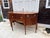 Antique sideboard in solid Mahogany with flame mahogany veneers with birch and rosewood string inlay. Serpentine cupboard...