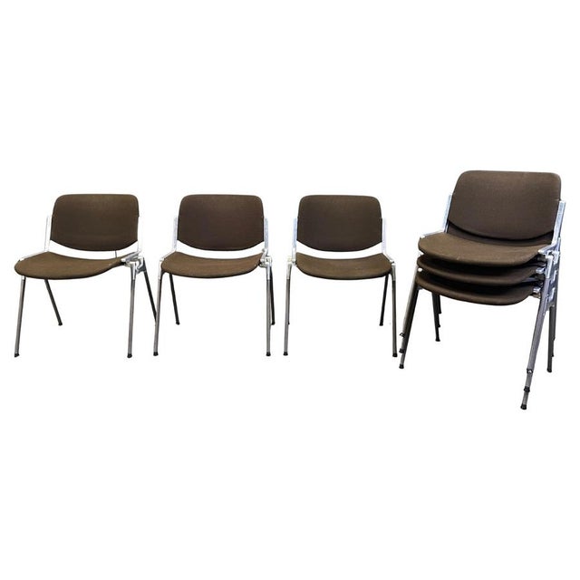 Vintage DSC 106 Side Chairs by Giancarlo Piretti for Castelli, 1970, Set of 6 For Sale - Image 11 of 11