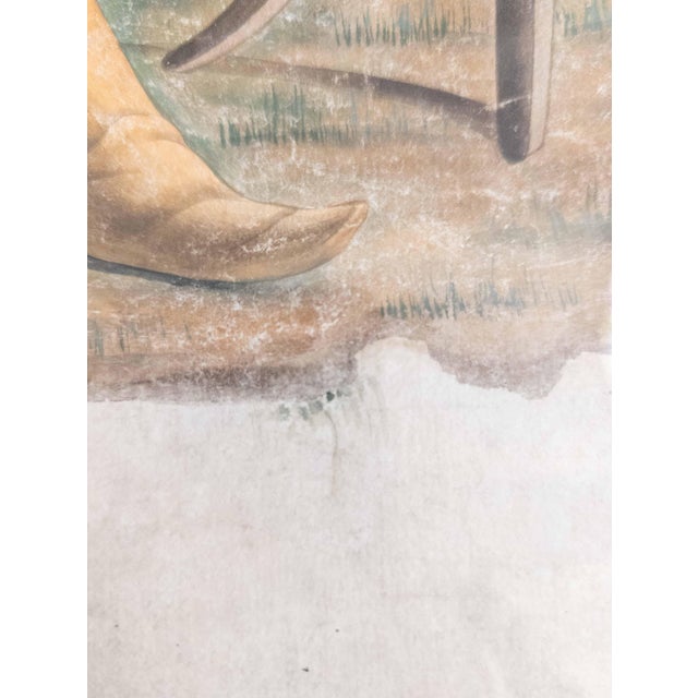 19th Century French Chinoiserie Chinese Export Style Watercolor Painting For Sale - Image 14 of 18