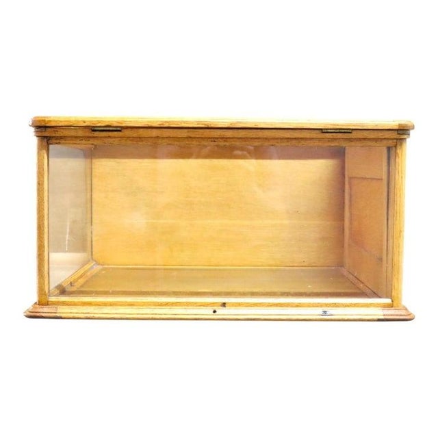 1910s Waddell Wooden Ware Works Oak Country Store Display Case & Cash Register Drawer For Sale - Image 16 of 16