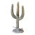 Large Brass Saguaro Cactus With Road Runner Sculpture — Korea, Circa 1970s For Sale