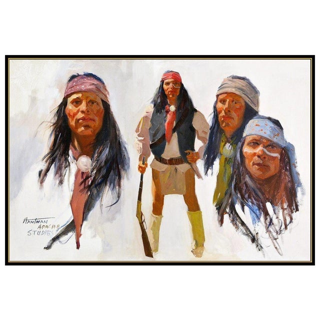 Native American Early 20th Century Apache Studies, Carl Hantman For Sale - Image 3 of 4