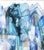 Wild Blue 2 - Original Blue Abstract Architectural Acrylic Painting on Canvas For Sale - Image 4 of 7