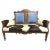 'Desperado Eastlake' 19th Century Parlor Seating Reupholstered in Cowhide and Denim For Sale - Image 11 of 12