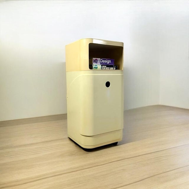 Beige Componibili Laundry Basket and Storage Box by Anna Castelli Ferrieri for Kartell, 1960s, Set of 2 For Sale - Image 8 of 18