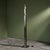 This floor lamp was produced in the late 1980s and is constructed from Stainless Steel. The lamp features two geometric...