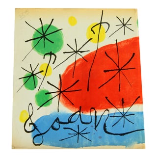 Vintage 1959 Joan Miro Coffee Table Book by Museum of Modern Art For Sale