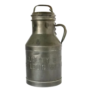 Vintage Metal Milk Jug
