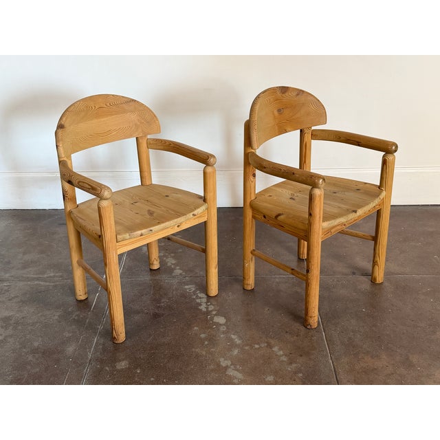 Vintage 1970s Rainer Daumiller Solid Pine Accent Chairs For Sale - Image 17 of 18