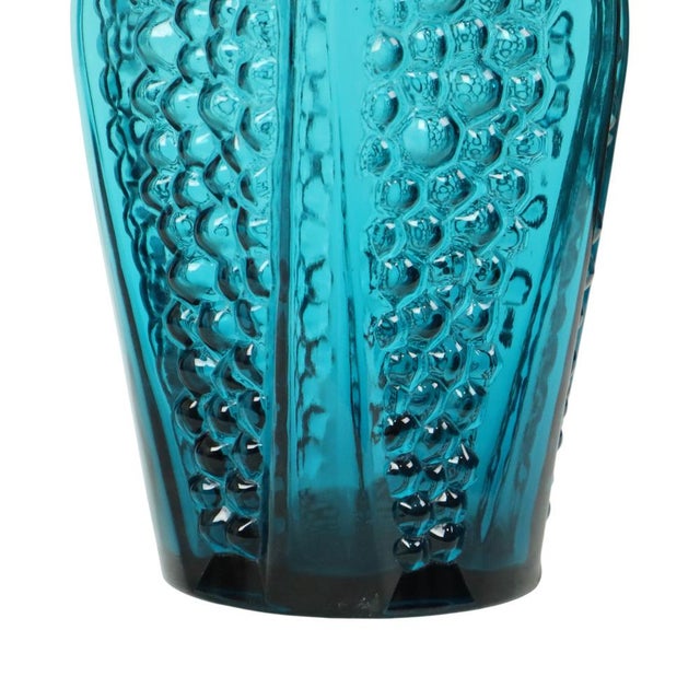 1970s Vintage Blue Bubble Vase by Stolle Nieman, 1970s For Sale - Image 5 of 18