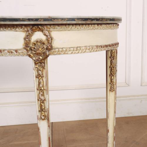 French Painted Console Table, 1890s For Sale - Image 4 of 10