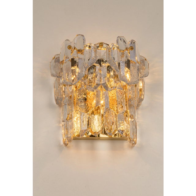 Gold Large Austrian Sconces from Kalmar, 1970s, Set of 2 For Sale - Image 8 of 12