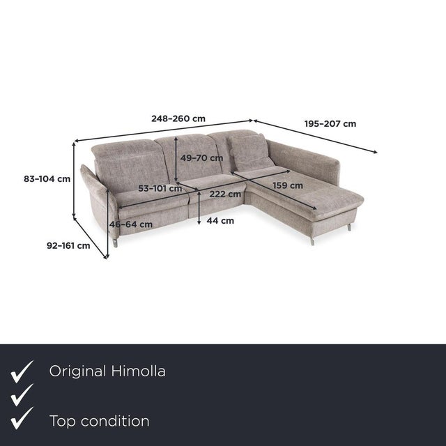 This Himolla corner sofa from the 1065 series is a true haven of tranquility for your living room, boasting a wonderfully...