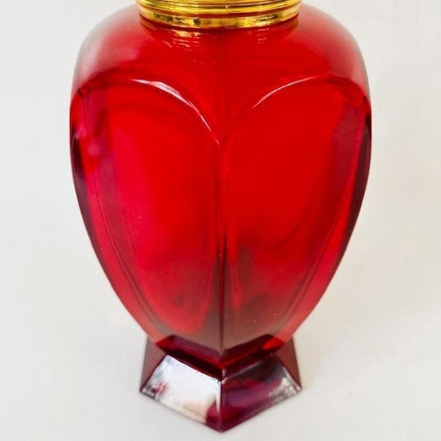 1980s Lampe Berger Paris Model Athena Ruby Rouge Fragrance Lamp from Berger Paris, 1980s For Sale - Image 5 of 17