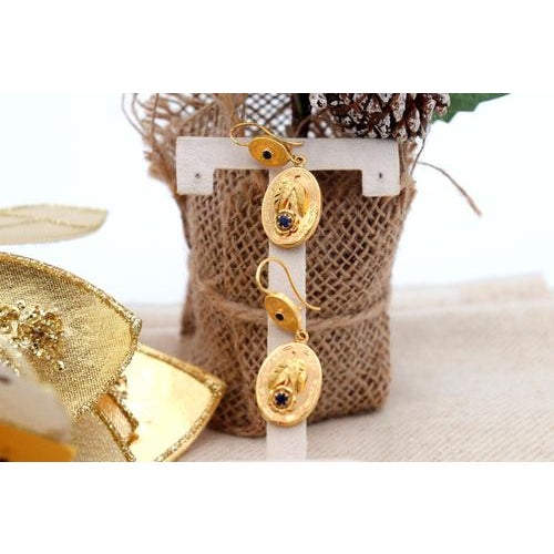 Hinged Gold Earrings, Set of 2 For Sale - Image 4 of 6