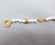 White Vintage 1980s Signed Givenchy Goldtone & White Resin Leaf Toggle Bracelet For Sale - Image 8 of 8