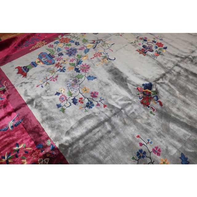 Early 20th Century Zabihi Collection Palace Size Art Deco Chinese Rug - 13'2" x 22'11" For Sale - Image 12 of 12