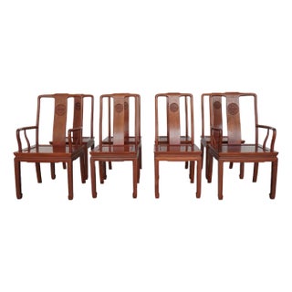 Vintage Chinese Chippendale Dining Chairs (Set of 8) For Sale