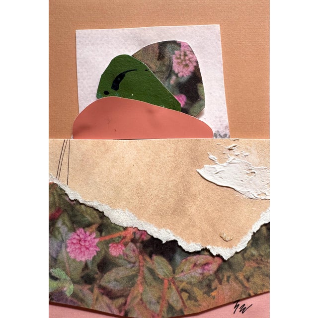 2020s "Into the Sun 4" Original Mixed-Media Collage on Paper by Zac Woodiel For Sale - Image 5 of 10