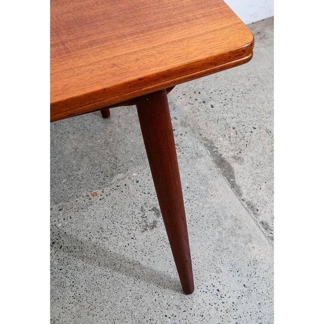 1960s Mid Century Danish Modern Dining Table Denmark Teak Wood Extension Draw Leaf Nm For Sale - Image 10 of 12