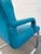Vintage Blue Vinyl Flat Bar Chrome Dining Chairs - Set of 6 For Sale - Image 17 of 17
