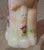 Fenton Art Glass Company Late 20th Century Fenton Art Glass Burmese Sculpture Santa Claus Figurine Serial #75 Hand Painted D. Fredrick For Sale - Image 4 of 15