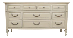 Louis XVI Style Triple Dresser by Dixie