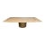 Draenert Atlas Boat-Shaped Dining Table. Kashmir White Granite. Butterfly Extension. Made in Germany For Sale