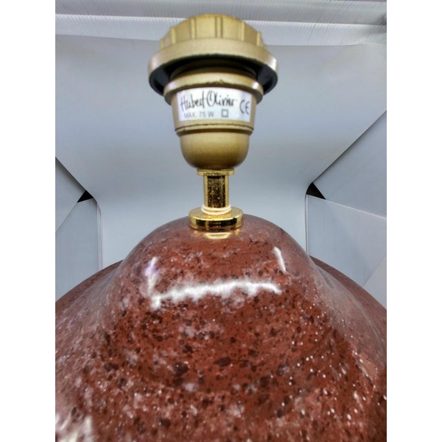 Large Vintage Ceramic Table Lamp by Hubert Olivier, France, 1980 For Sale - Image 6 of 13