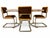 Mid-Century Modern 1981 Douglas Furniture of California Dining Table and Four Cantilever Chairs — 5 Pieces For Sale - Image 3 of 12