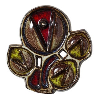 Danish Ceramic Wall Plaque Circa 1960s For Sale