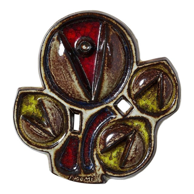 Danish Ceramic Wall Plaque Circa 1960s For Sale