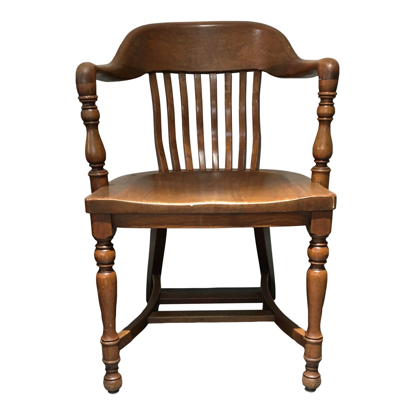 1930s Vintage Courtroom Lawyers Bankers Chair Chairish