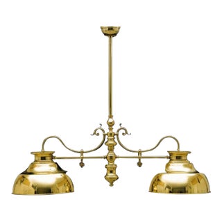 Brass Pendant Lamp (2 Lights) For Sale