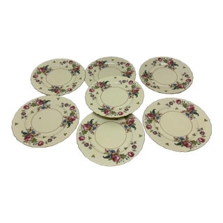Vintage 1930s Thomas Ivory Bavaria "Rosemont" Dinner Plates - Set of 7 For Sale